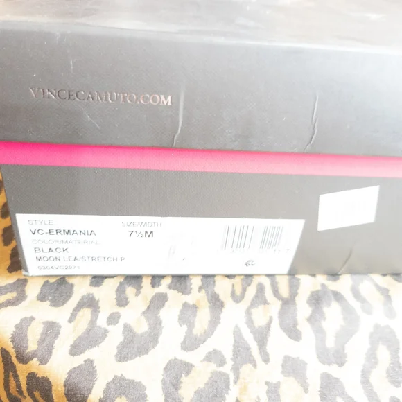 Vince Camuto Ermania Leather Platform Lace-up Bootie -7.5 - Picture 13 of 13